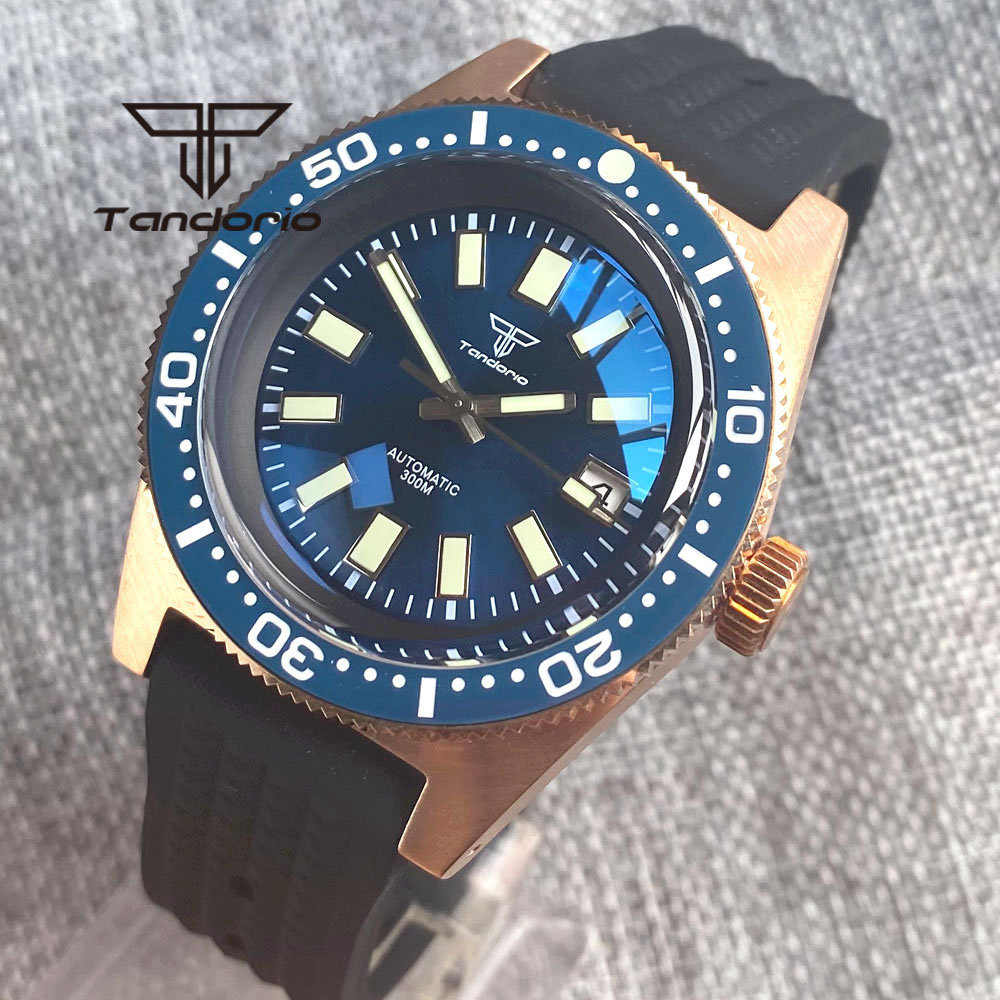 Rubber Strap Diver - Tandorio 62 MAS CUSN8 reloj automático