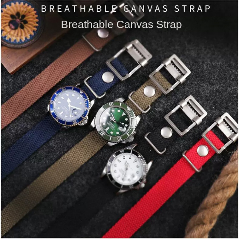 Correa de reloj de lona de nai - Canvas Strap Watch reseña y precio