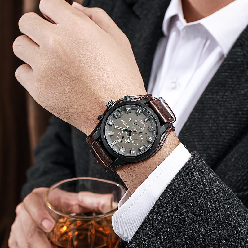 Relojes Retro para hombre, rel - Leather Watch Band Men reseña y precio