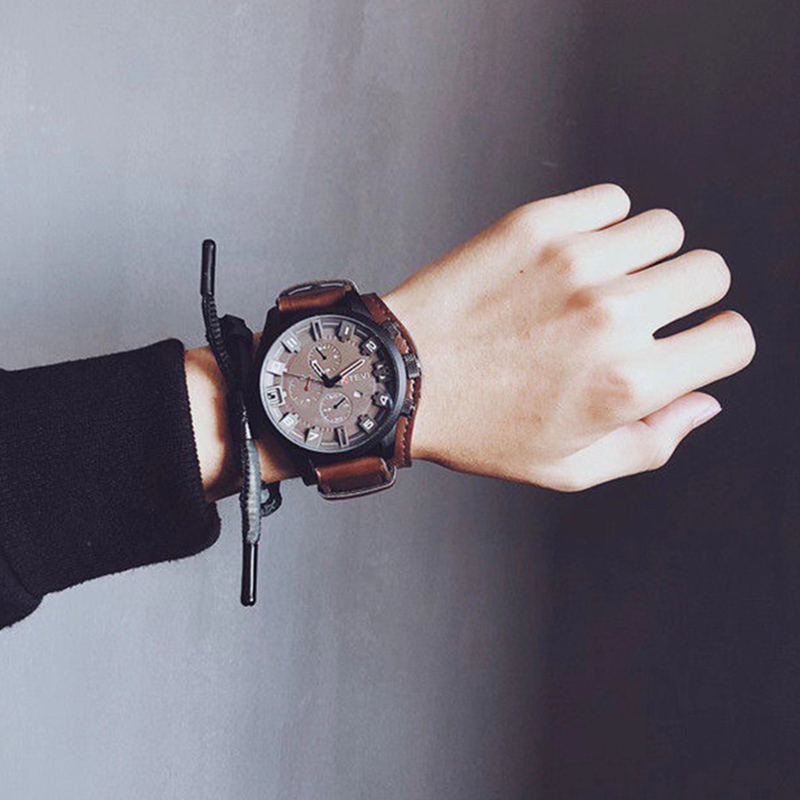 Relojes Retro para hombre, rel - Leather Watch Band Men reseña y precio