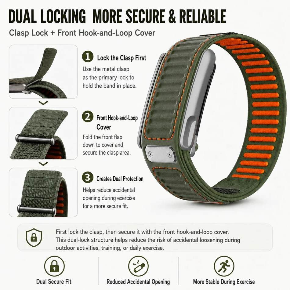 Correa de reloj de nailon y si - Sport Loop Velcro reseña y precio