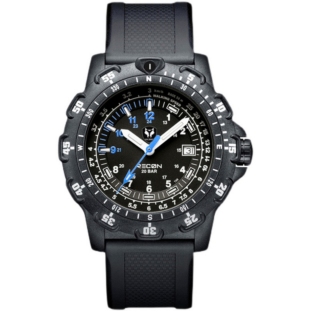 Hnlgnox relojes de piloto para - Rubber Strap Diver reseña y precio
