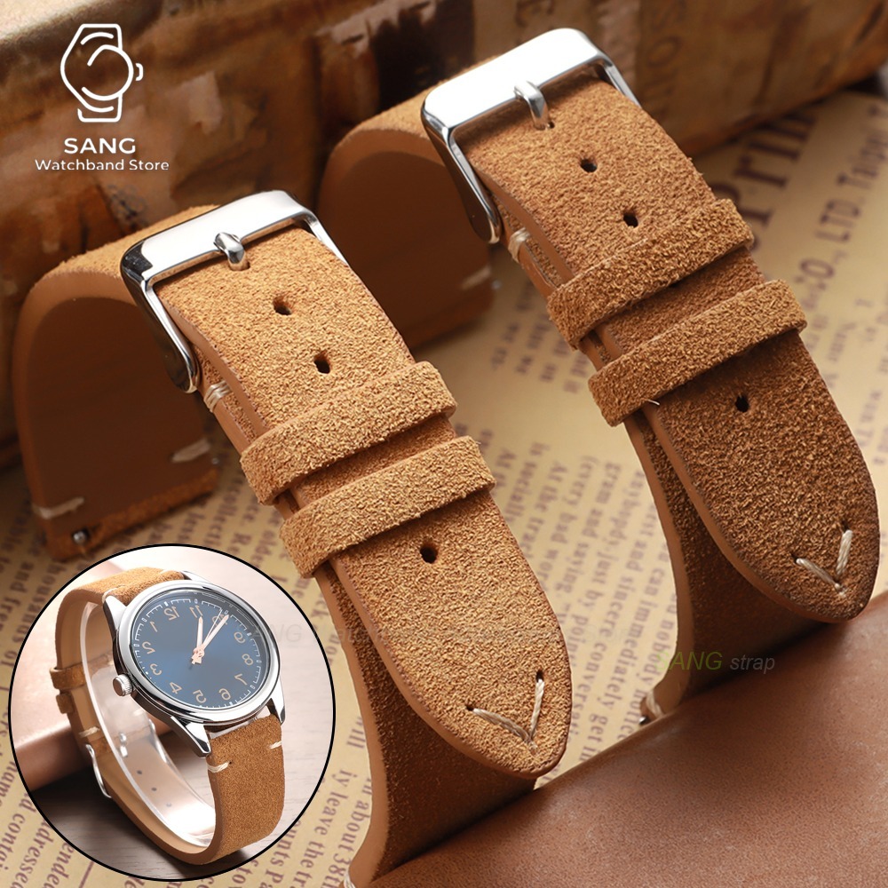 Correa de cuero de gamuza de l - Leather Strap Quick Release reseña y precio