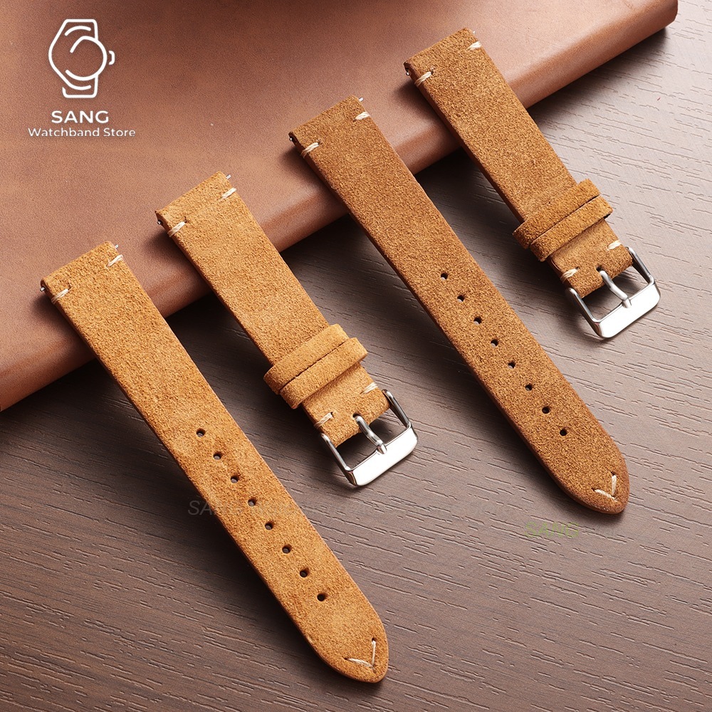 Correa de cuero de gamuza de l - Leather Strap Quick Release reseña y precio