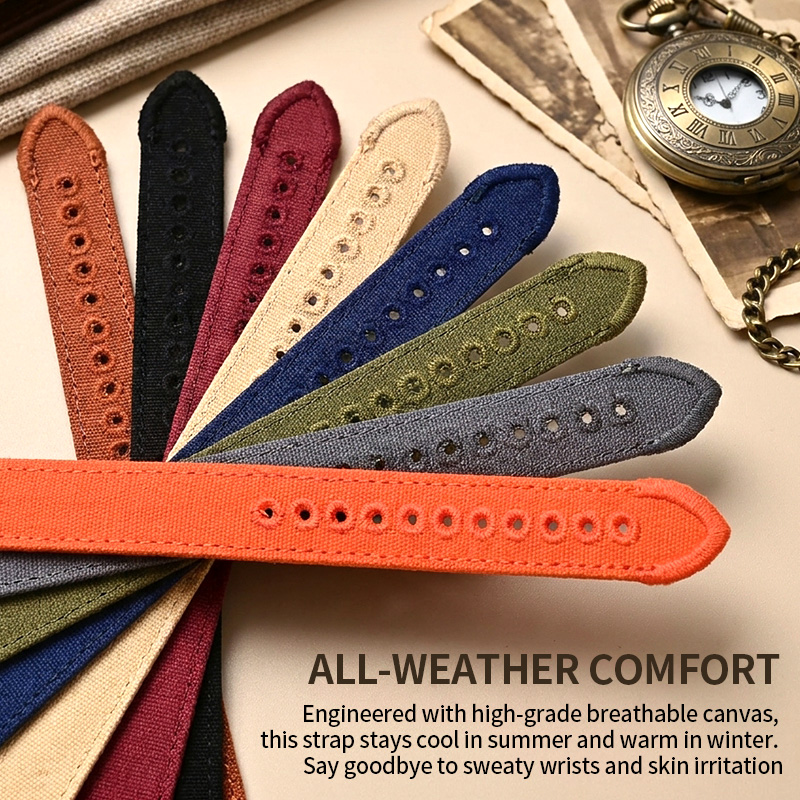 Correa de Reloj de Lona de 18/ - Canvas Strap Watch reseña y precio