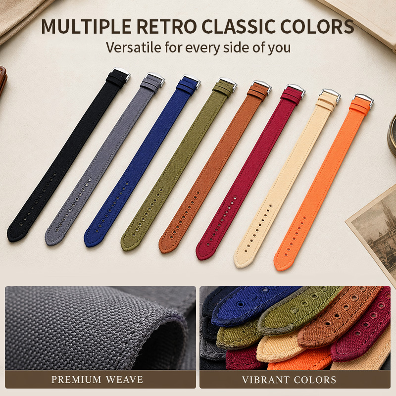 Correa de Reloj de Lona de 18/ - Canvas Strap Watch reseña y precio