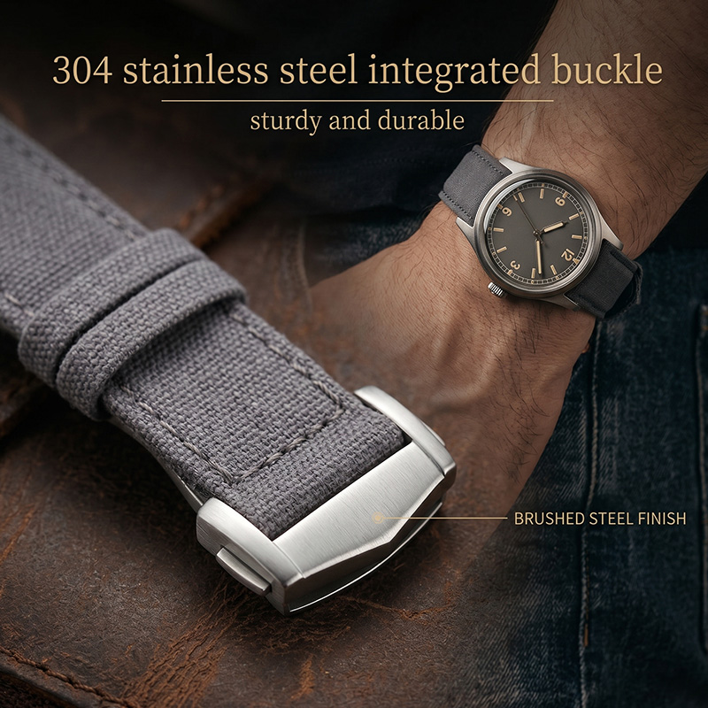 Correa de Reloj de Lona de 18/ - Canvas Strap Watch reseña y precio
