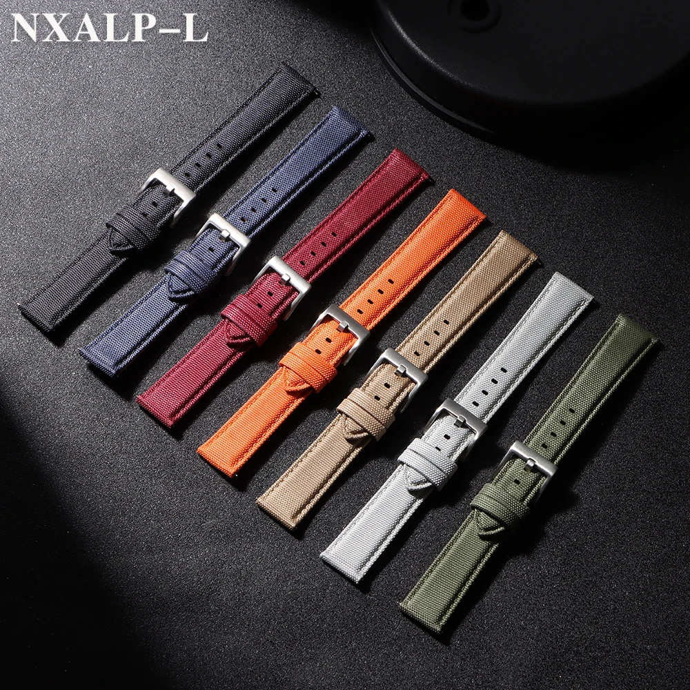 Correa de reloj de cuero de te - Canvas Strap Watch reseña y precio
