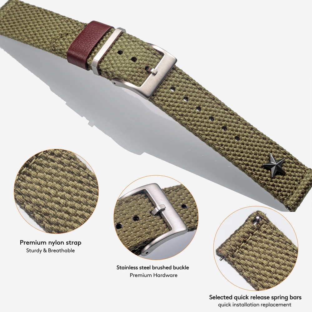 HEMSUT Correa de reloj de libe - Canvas Strap Watch reseña y precio