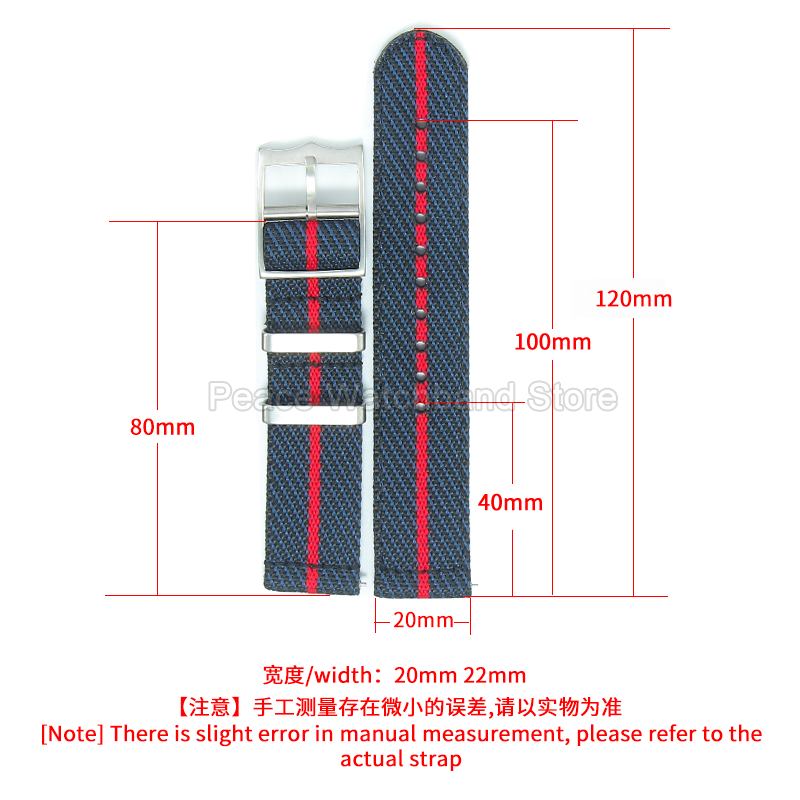 Pulsera de nailon de 20 a 22mm - Nato Strap Nylon reseña y precio